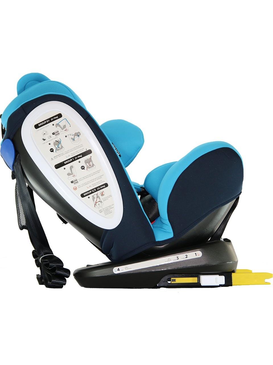 Yoyko Bear 360 ° Dönebilir Yatabilir i-Size 0-36 Kg Oto Koltuğu ISOFIX/SIP/LATCH - Gri