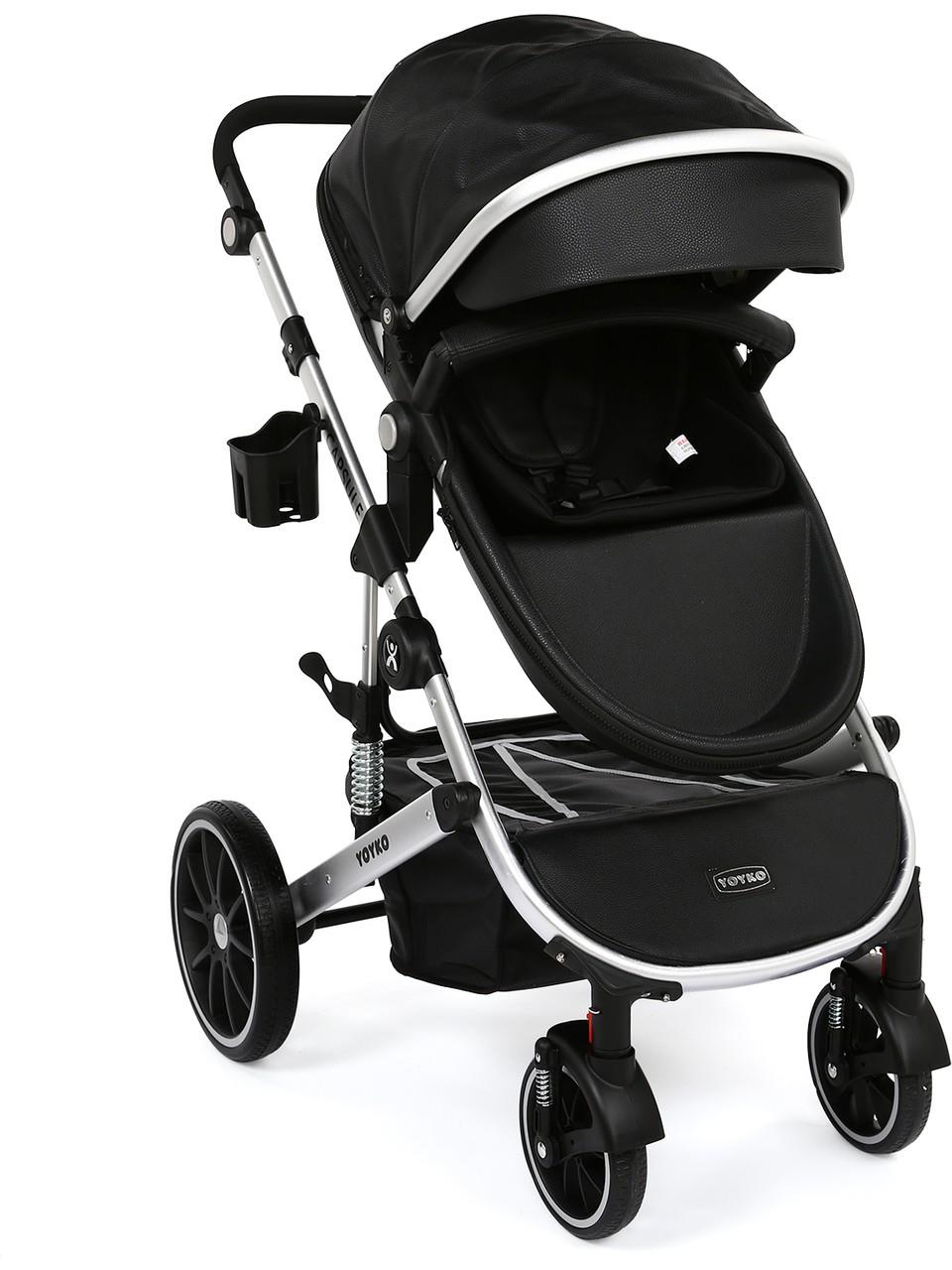 Yoyko Capsule Egg Travel Sistem Bebek Arabası Siyah Rose