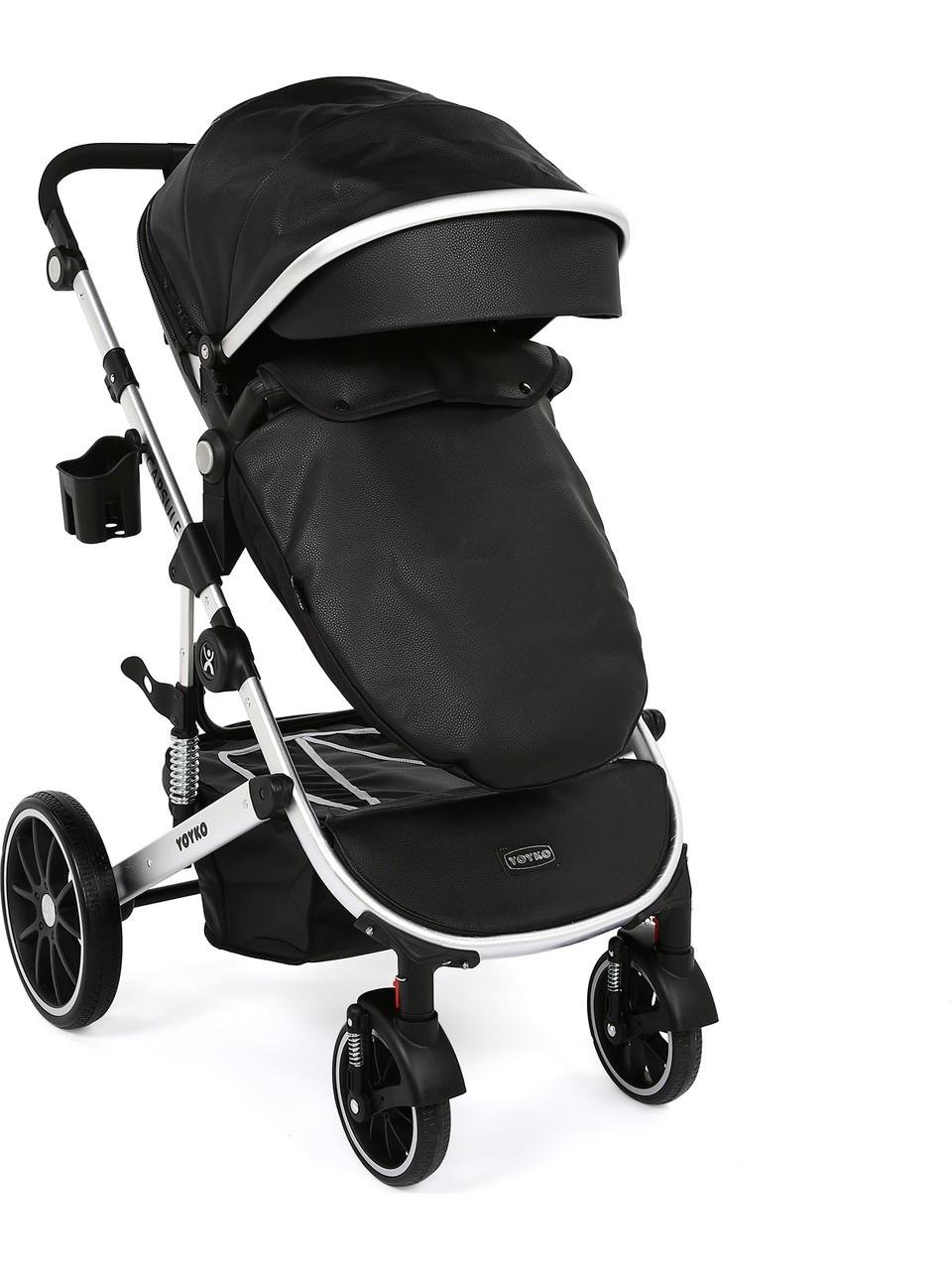 Yoyko Capsule Egg Travel Sistem Bebek Arabası Siyah Rose