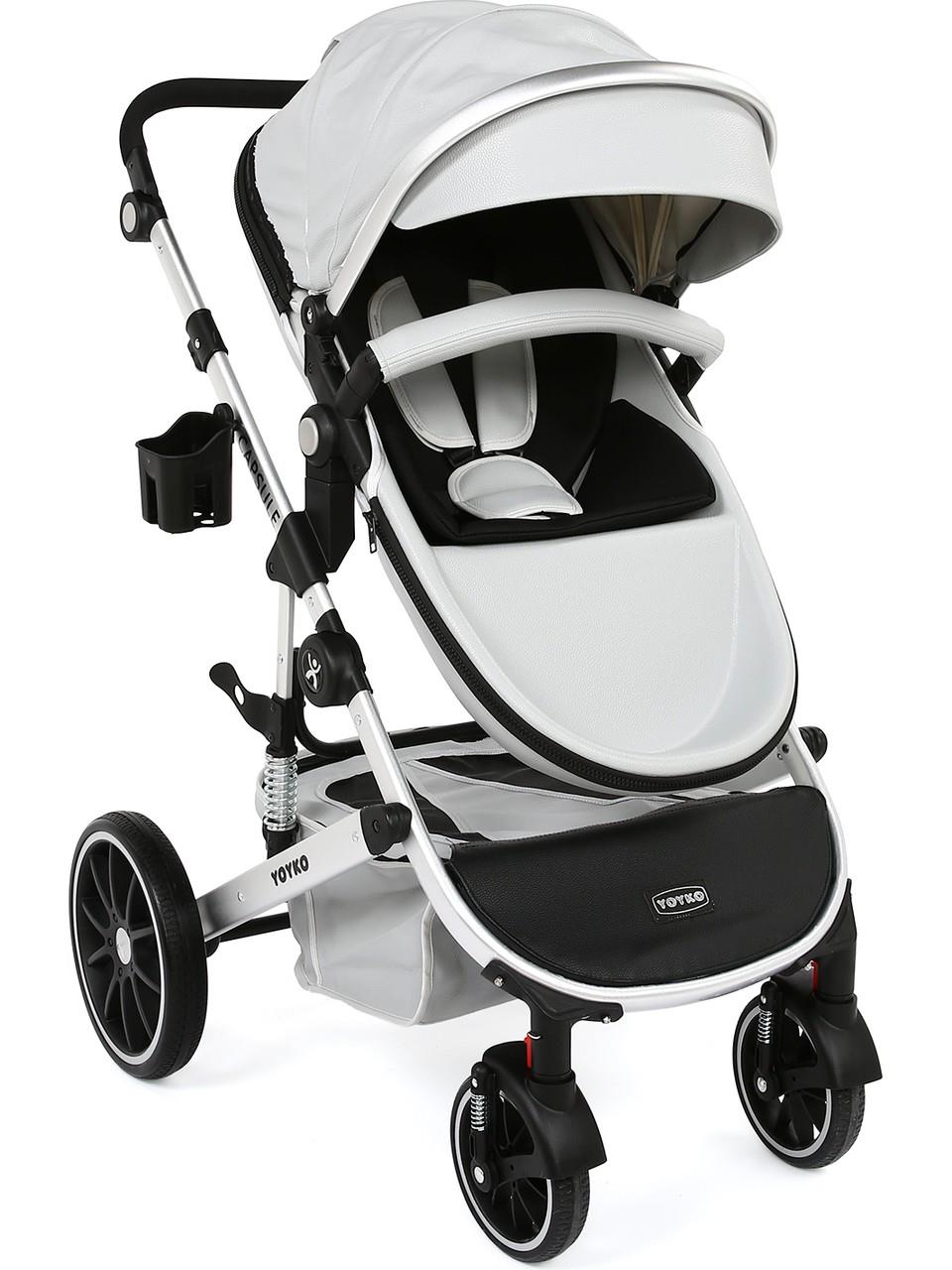 Yoyko Capsule Egg Travel Sistem Bebek Arabası Siyah Rose