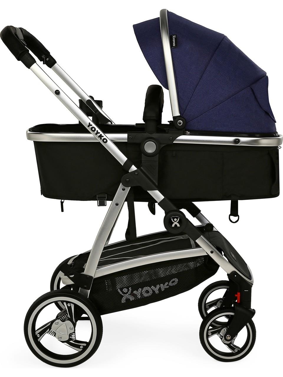 Yoyko City Seyahat Sistem Bebek Arabası 3 İn 1 Gri Silver