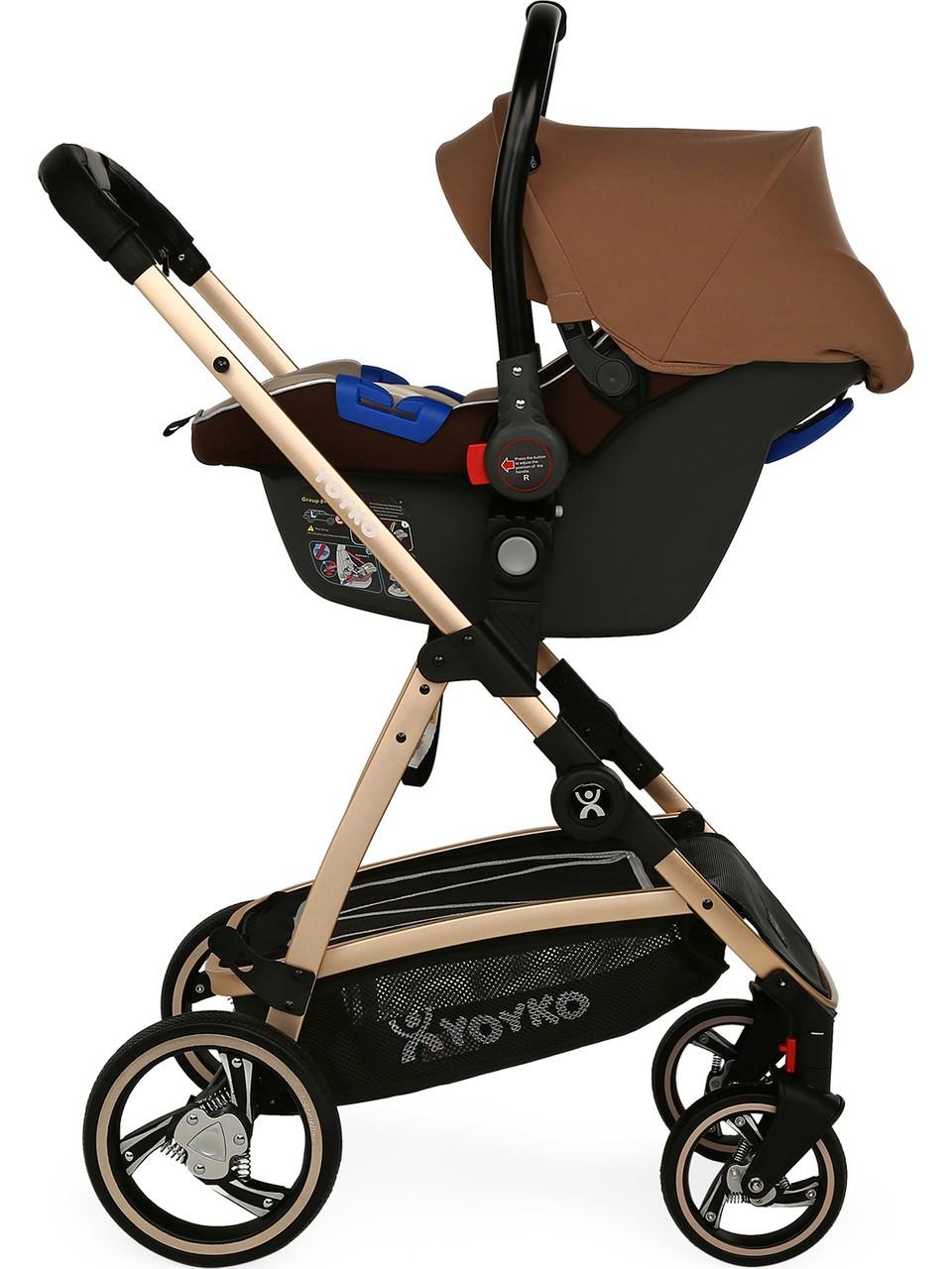 Yoyko City Seyahat Sistem Bebek Arabası 3 İn 1 Gri Silver