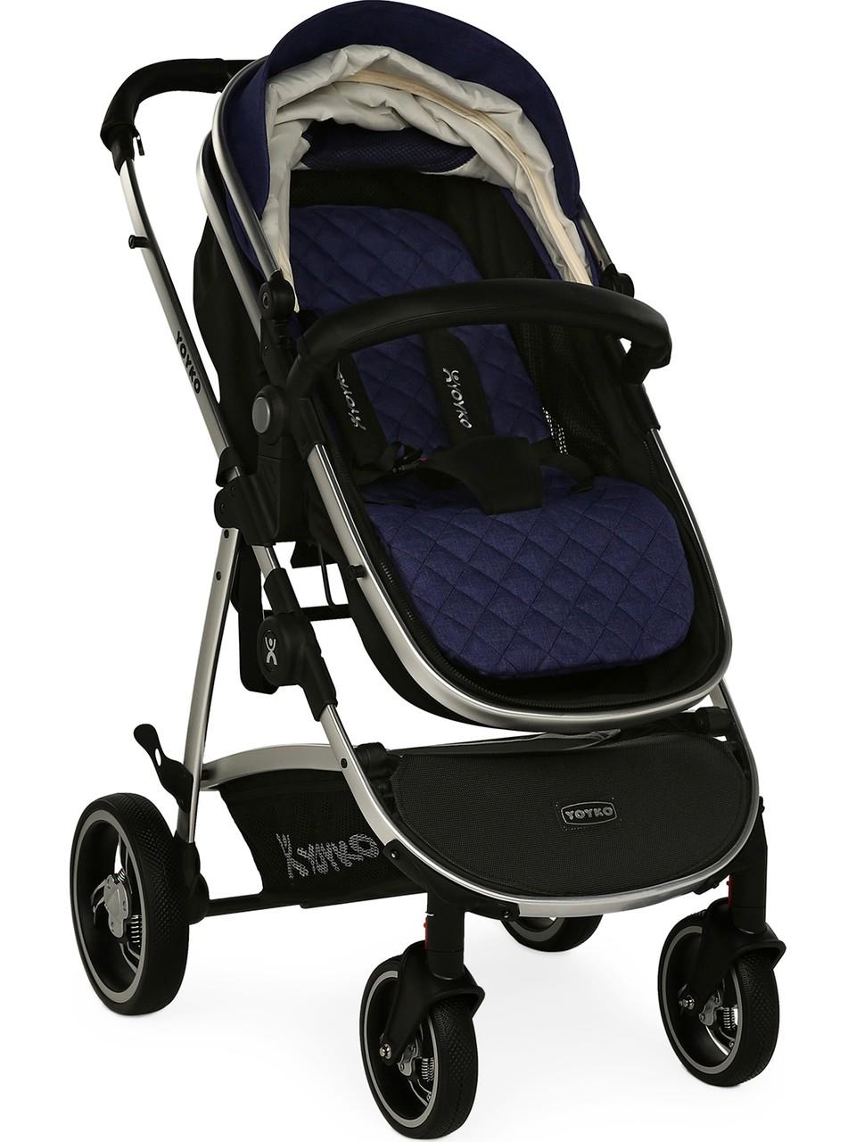 Yoyko City Seyahat Sistem Bebek Arabası 3 İn 1 Gri Silver