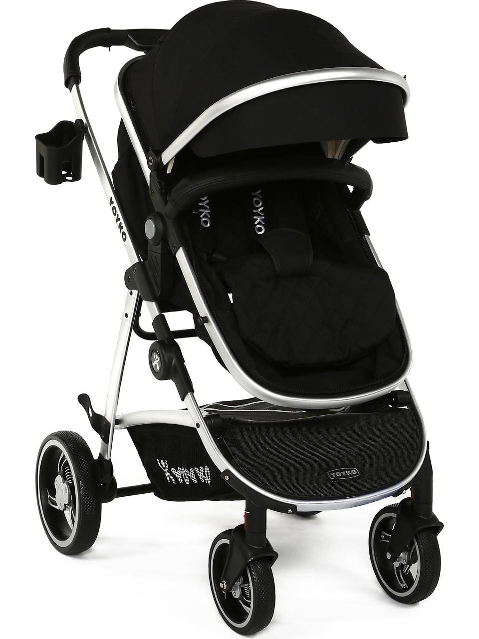Yoyko City Seyahat Sistem Bebek Arabası 3 İn 1 Gri Silver