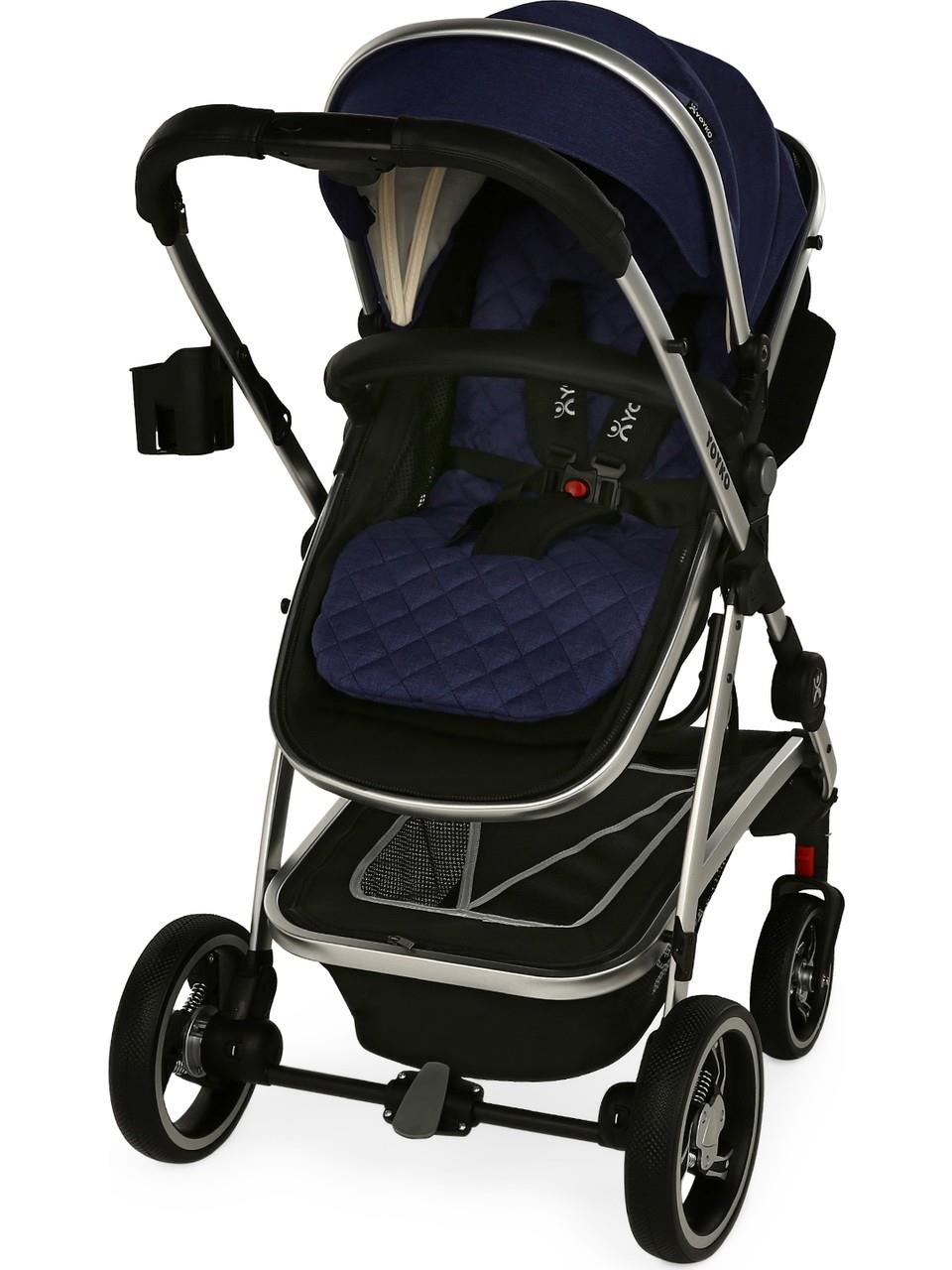 Yoyko City Seyahat Sistem Bebek Arabası 3 İn 1 Gri Silver