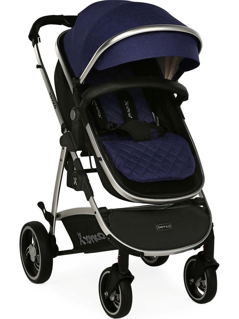 Yoyko City Seyahat Sistem Bebek Arabası 3 İn 1 Gri Silver