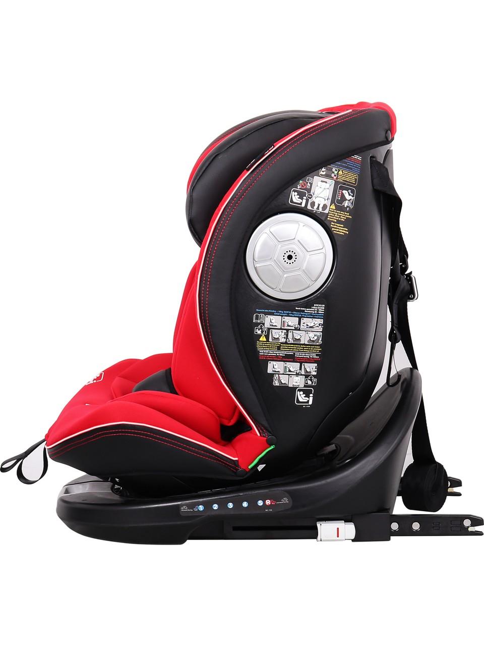 Yoyko Ultimate 360 ° Dönebilir Yatabilir 0-36 Kg Deri Oto Koltuğu ISOFIX/SIP/LATCH Gri