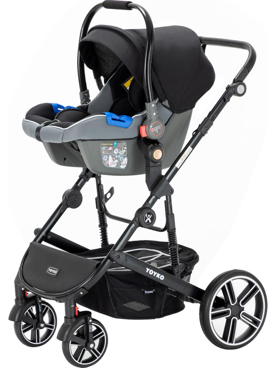Yoyko Ultimate Travel Sistem Bebek Arabası 3 in 1 Gri Silver