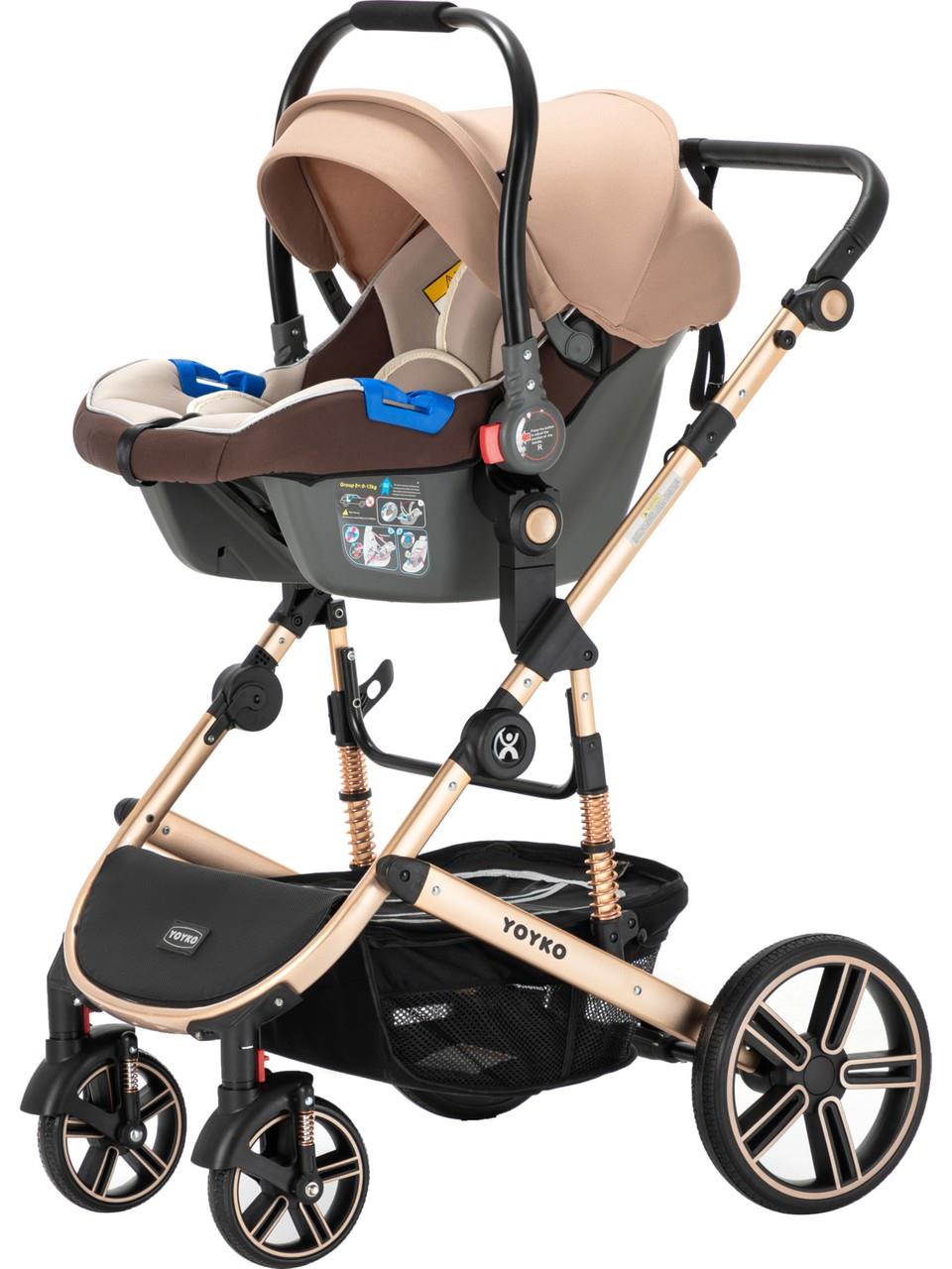 Yoyko Ultimate Travel Sistem Bebek Arabası 3 in 1 Gri Silver