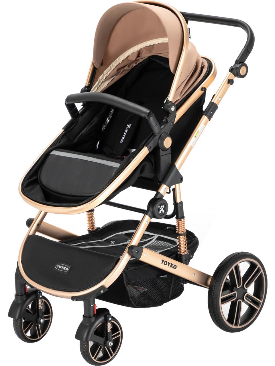 Yoyko Ultimate Travel Sistem Bebek Arabası 3 in 1 Gri Silver