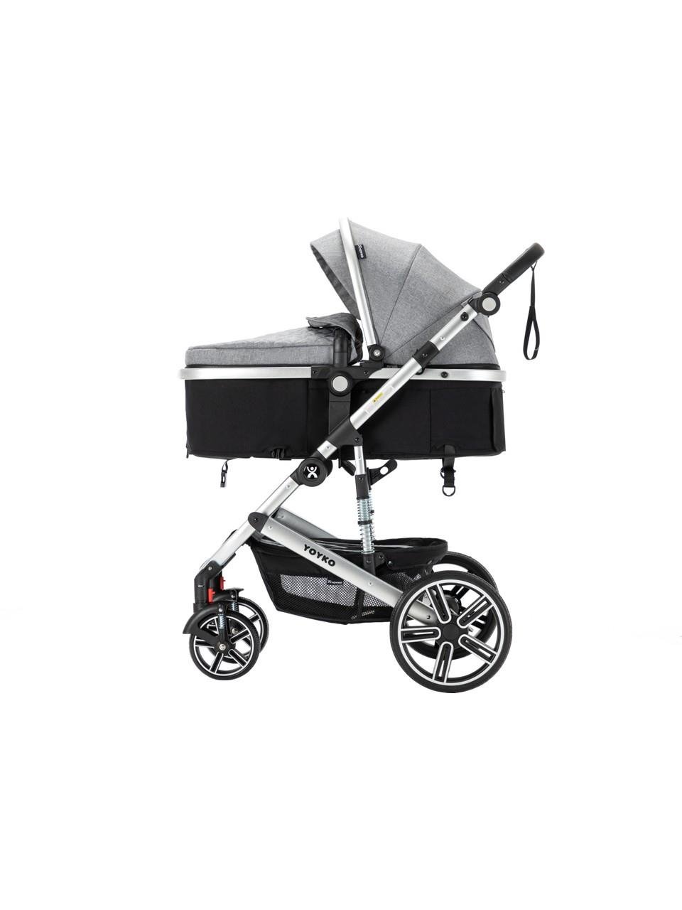 Yoyko Ultimate Travel Sistem Bebek Arabası 3 in 1 Gri Silver