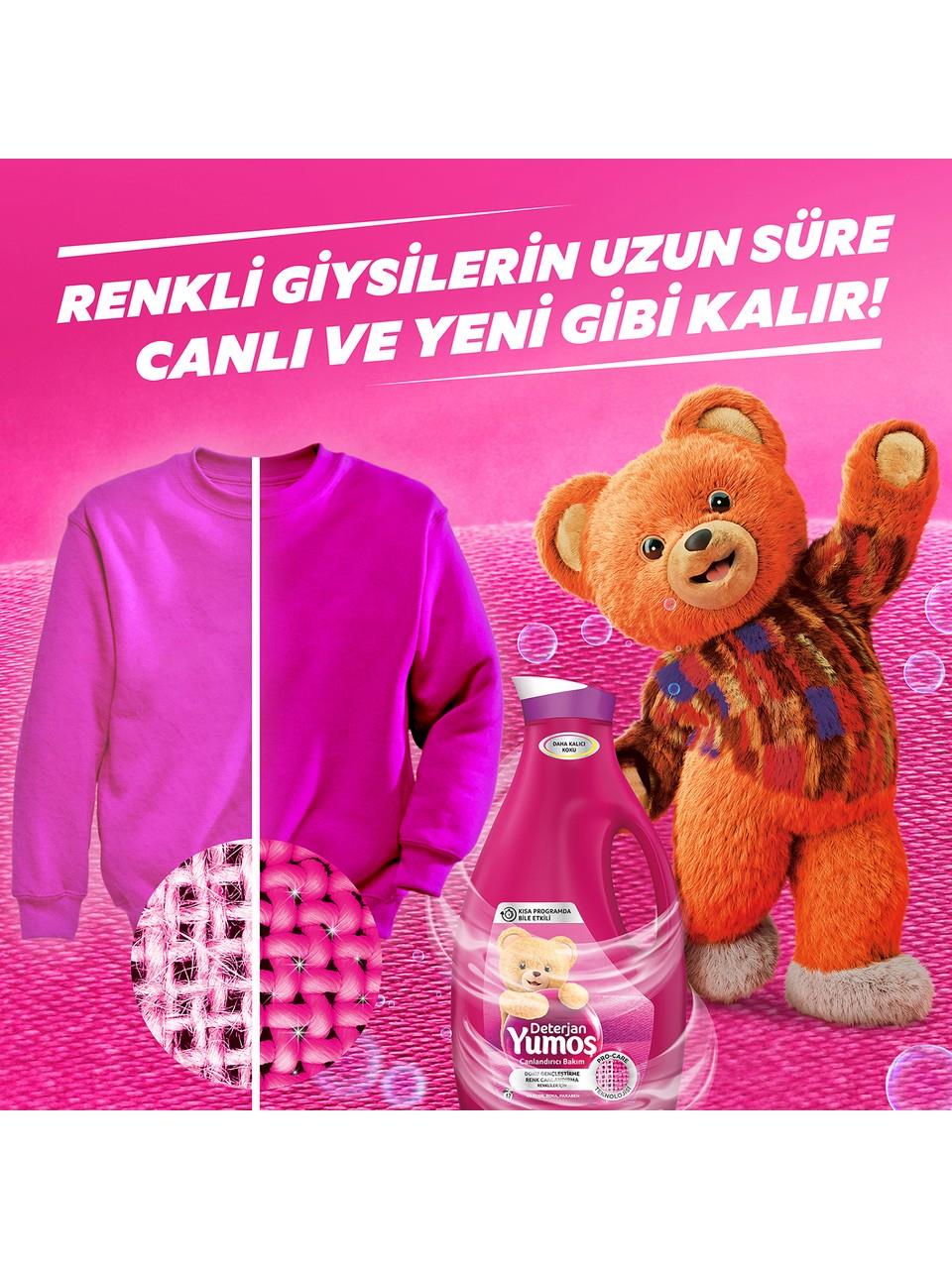 Yumoş Sıvı Deterjan Renkliler İçin Canlandırıcı Bakım 2520 ml
