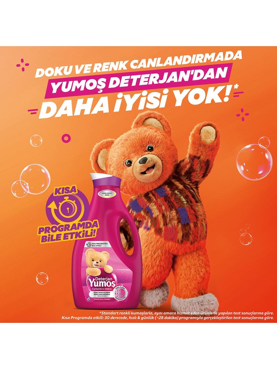 Yumoş Sıvı Deterjan Renkliler İçin Canlandırıcı Bakım 2520 ml