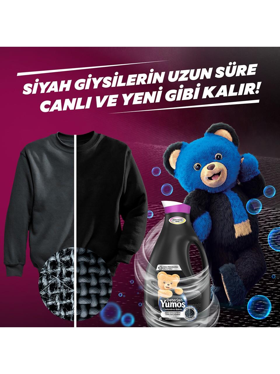 Yumoş Sıvı Deterjan Siyahlar İçin Canlandırıcı Bakım 2520 ml