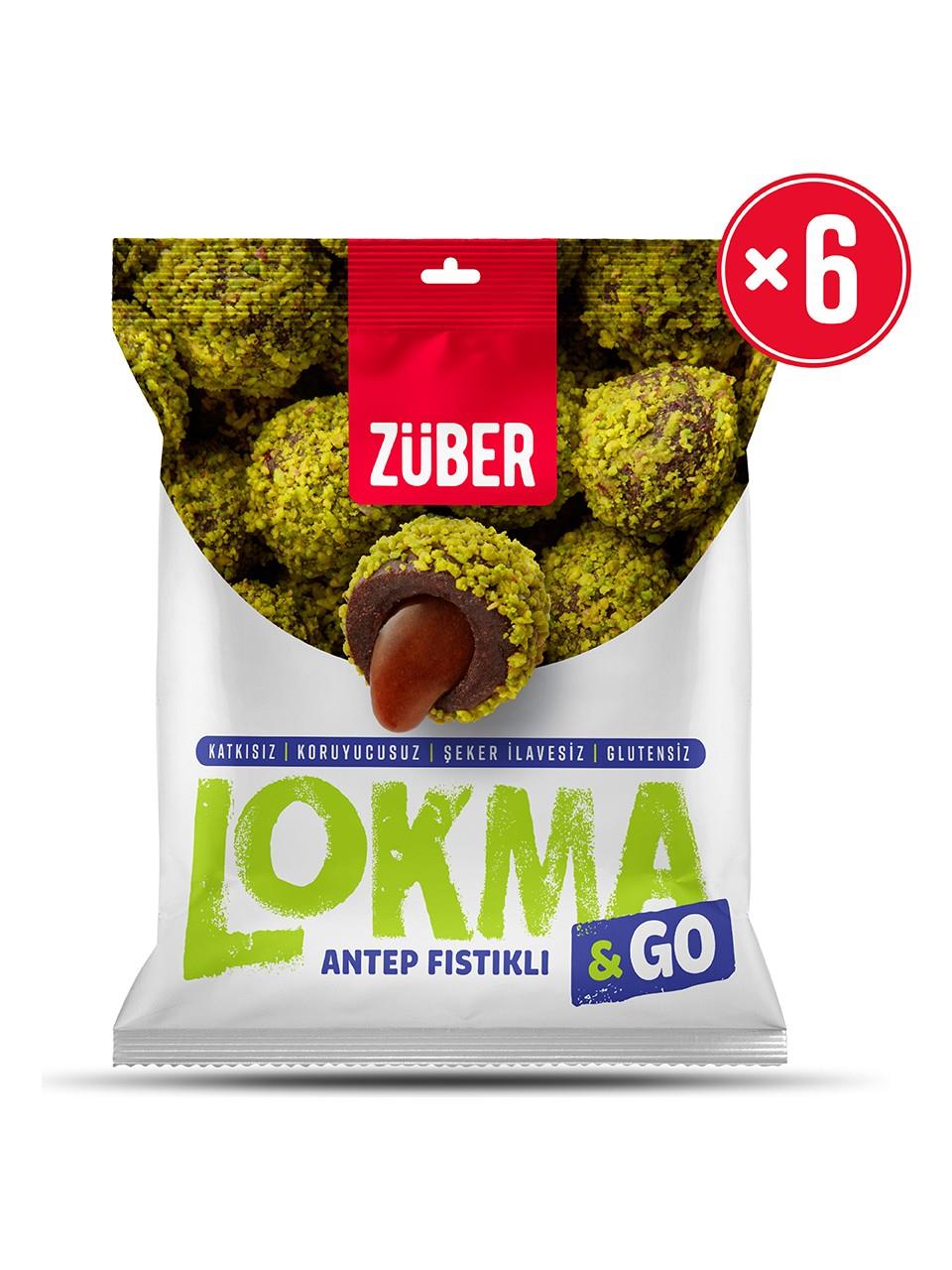 Züber Lokma & Go Antep Fıstıklı 32 gr x 6 Adet