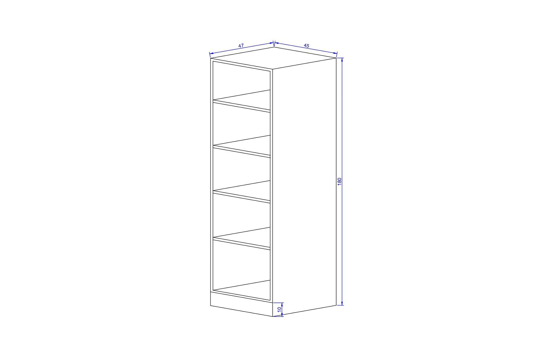 Letto Kapaklı Ahşap Dolap