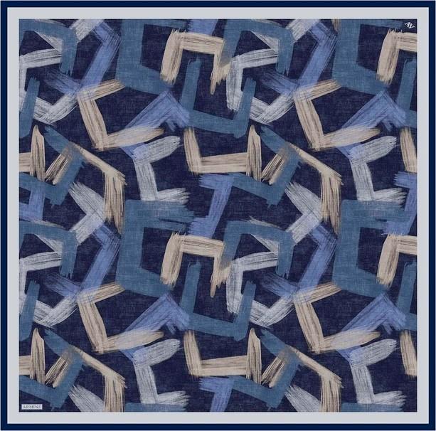 Armine Geometrik Desenli Saf İpek Sura Eşarp 9413D 31
