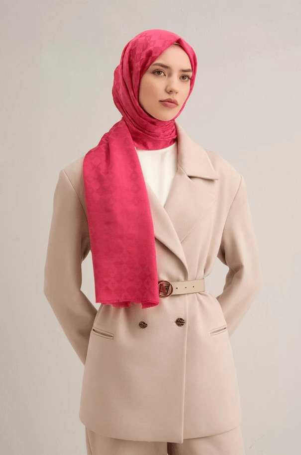 Armine Jakarlı İpek Pamuk Şal 