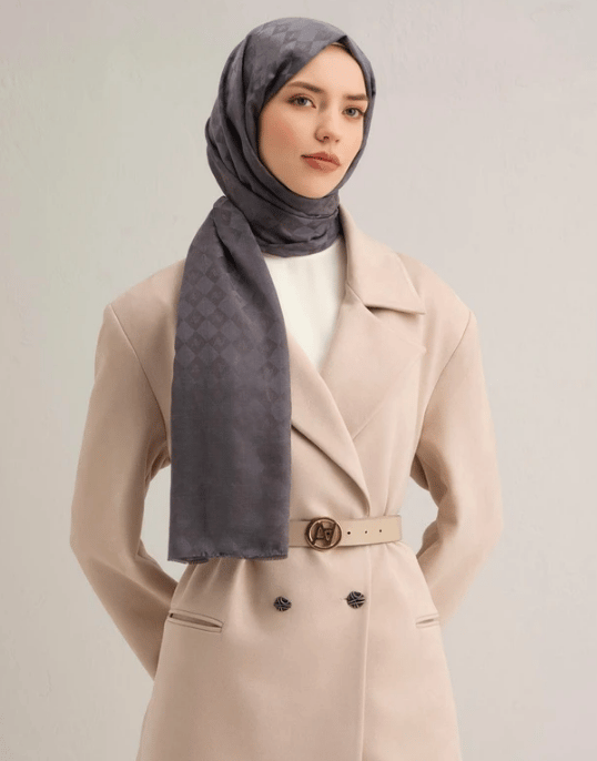 Armine Jakarlı İpek Pamuk Şal 
