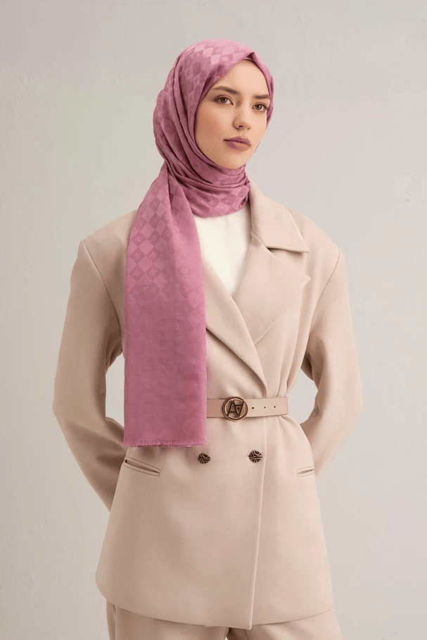 Armine Jakarlı İpek Pamuk Şal 