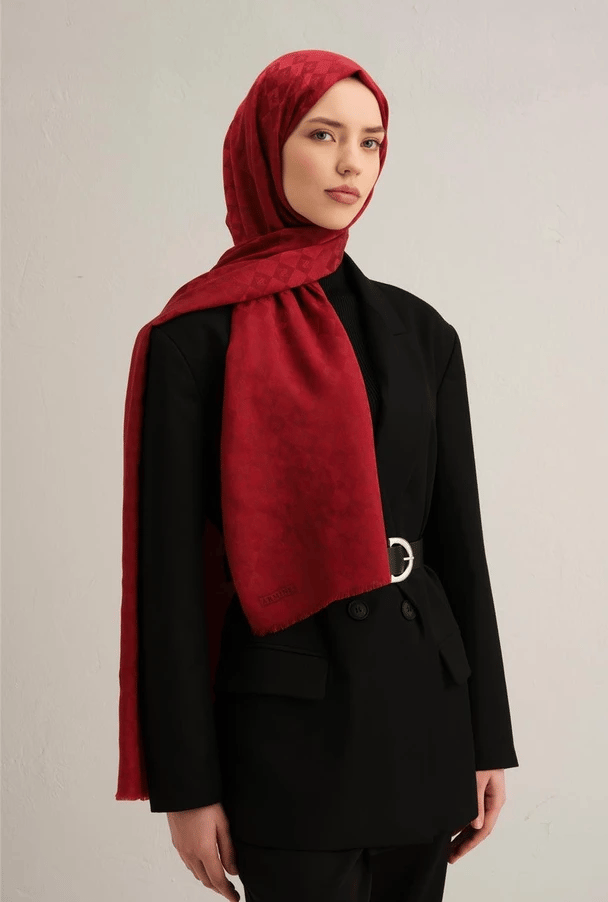 Armine Jakarlı İpek Pamuk Şal 