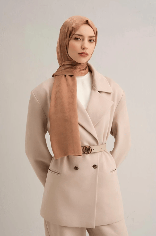 Armine Jakarlı İpek Pamuk Şal 