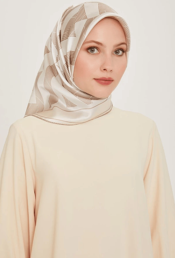 Armine Sura Saf İpek Eşarp 