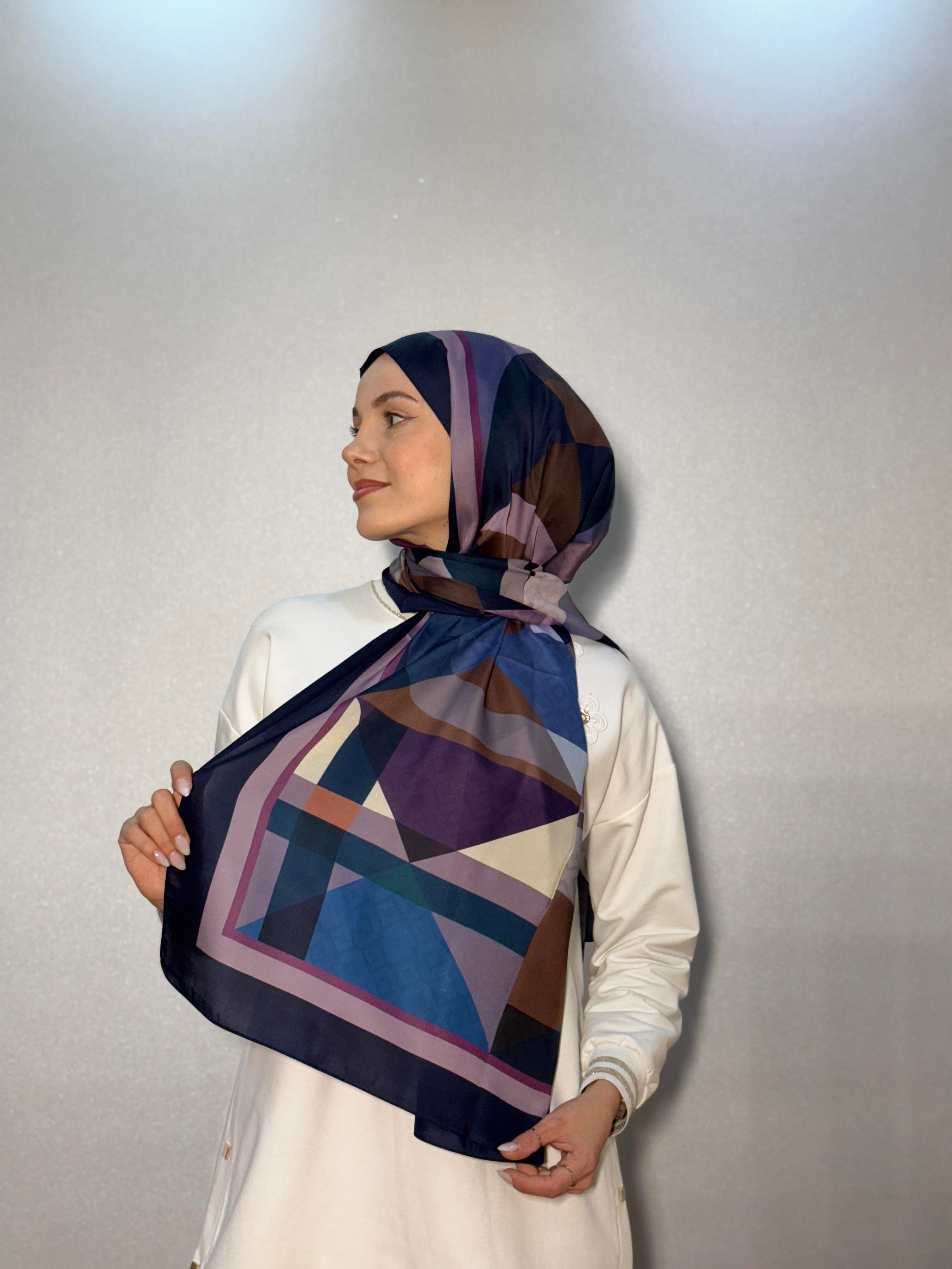 DESENLİ ALFA VUAL İPEK ŞAL PASTEL DESEN
