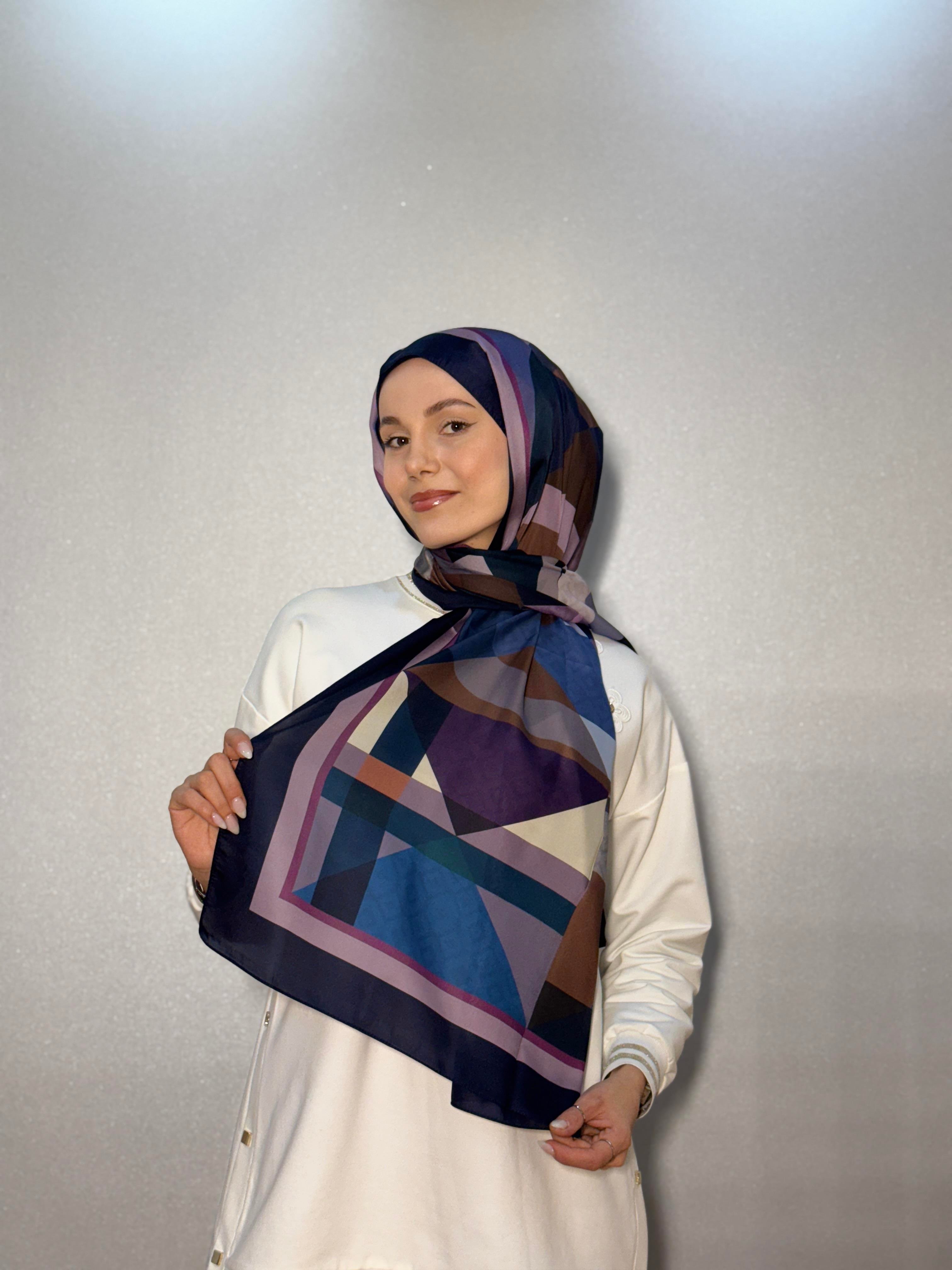 DESENLİ ALFA VUAL İPEK ŞAL PASTEL DESEN