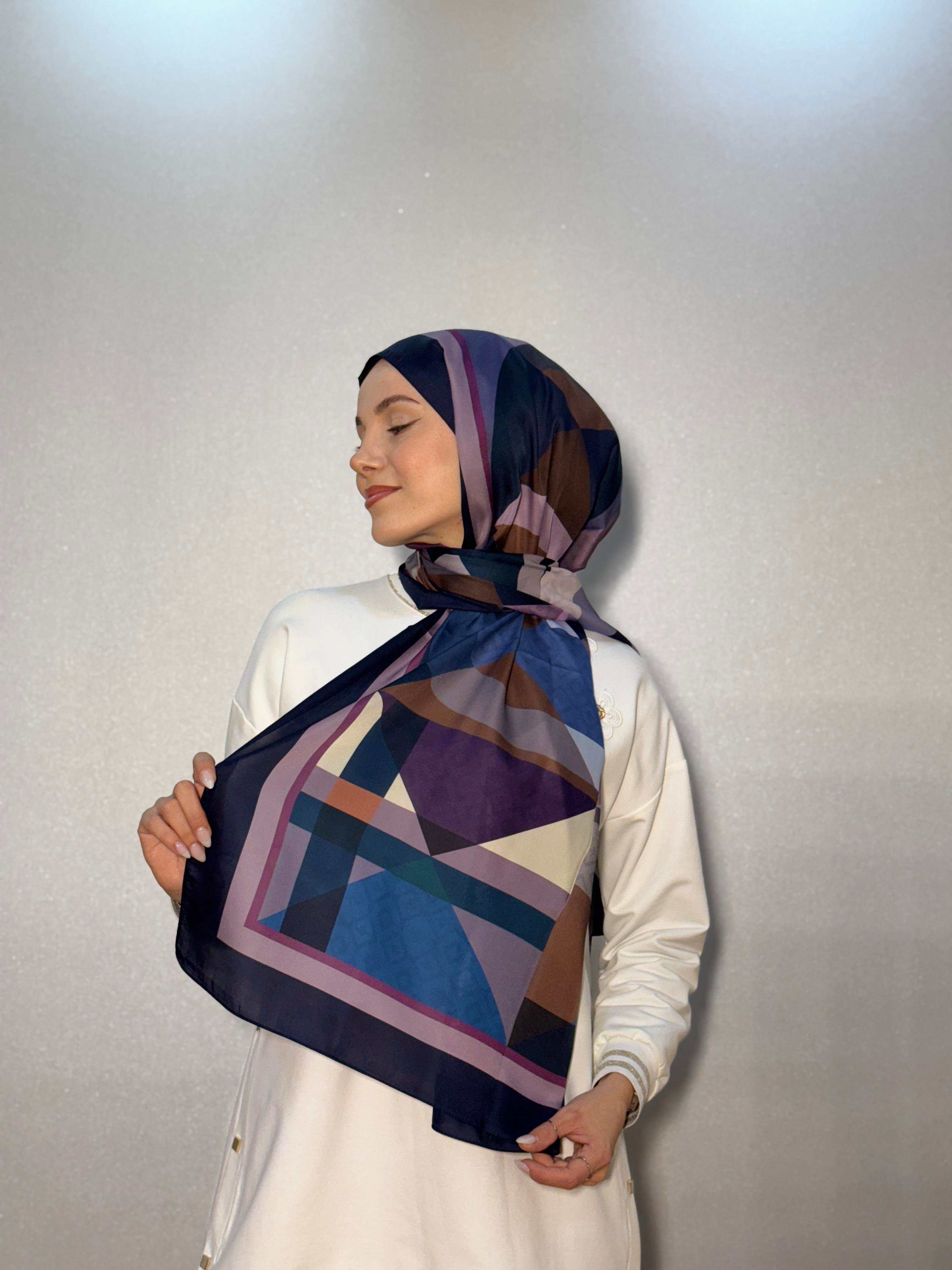 DESENLİ ALFA VUAL İPEK ŞAL PASTEL DESEN