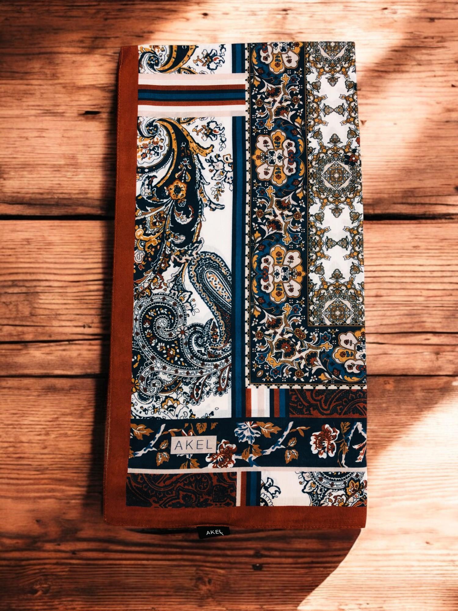 Digital Soft Etnik Pamuk Eşarp