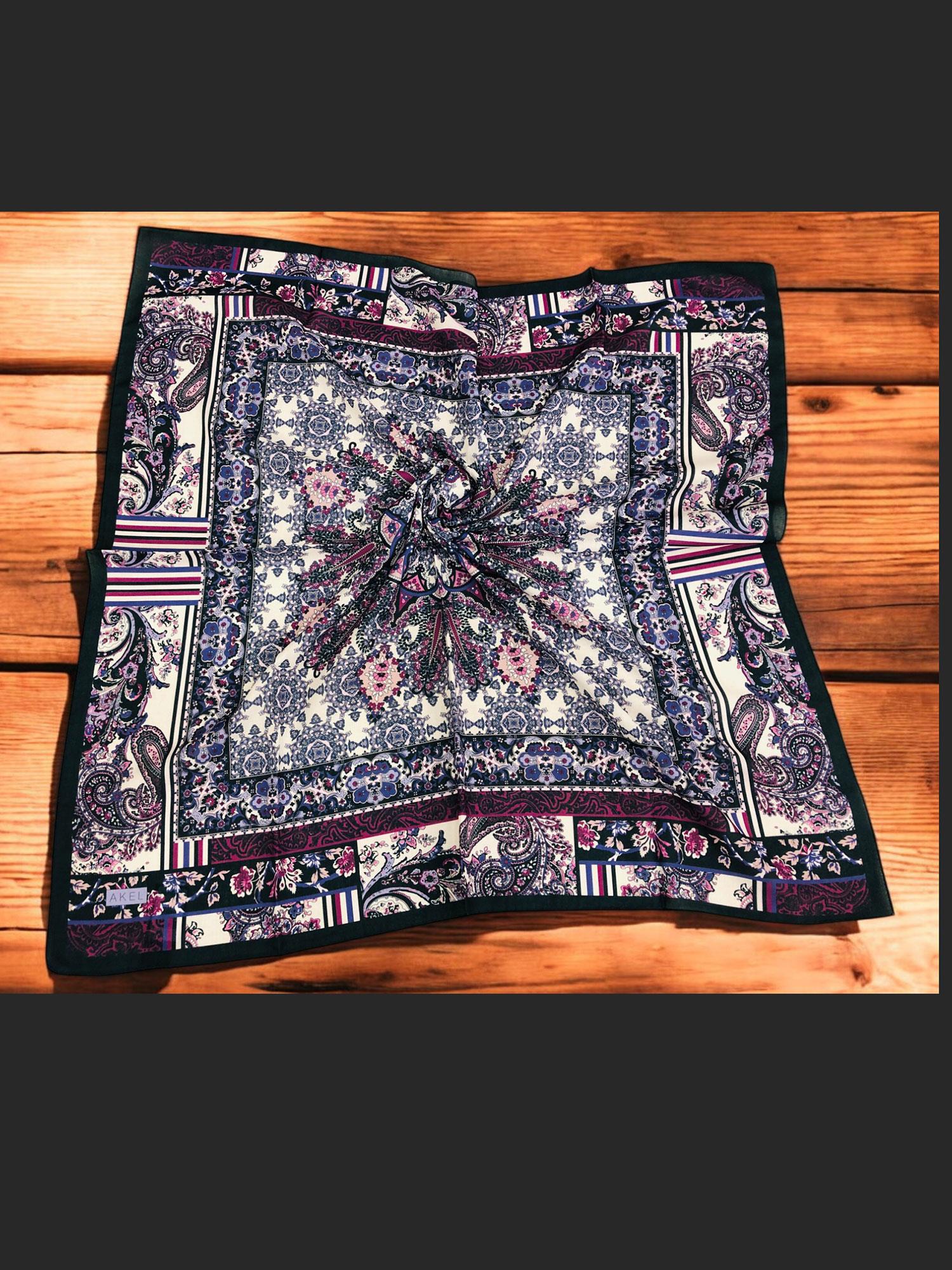Digital Soft Etnik Pamuk Eşarp