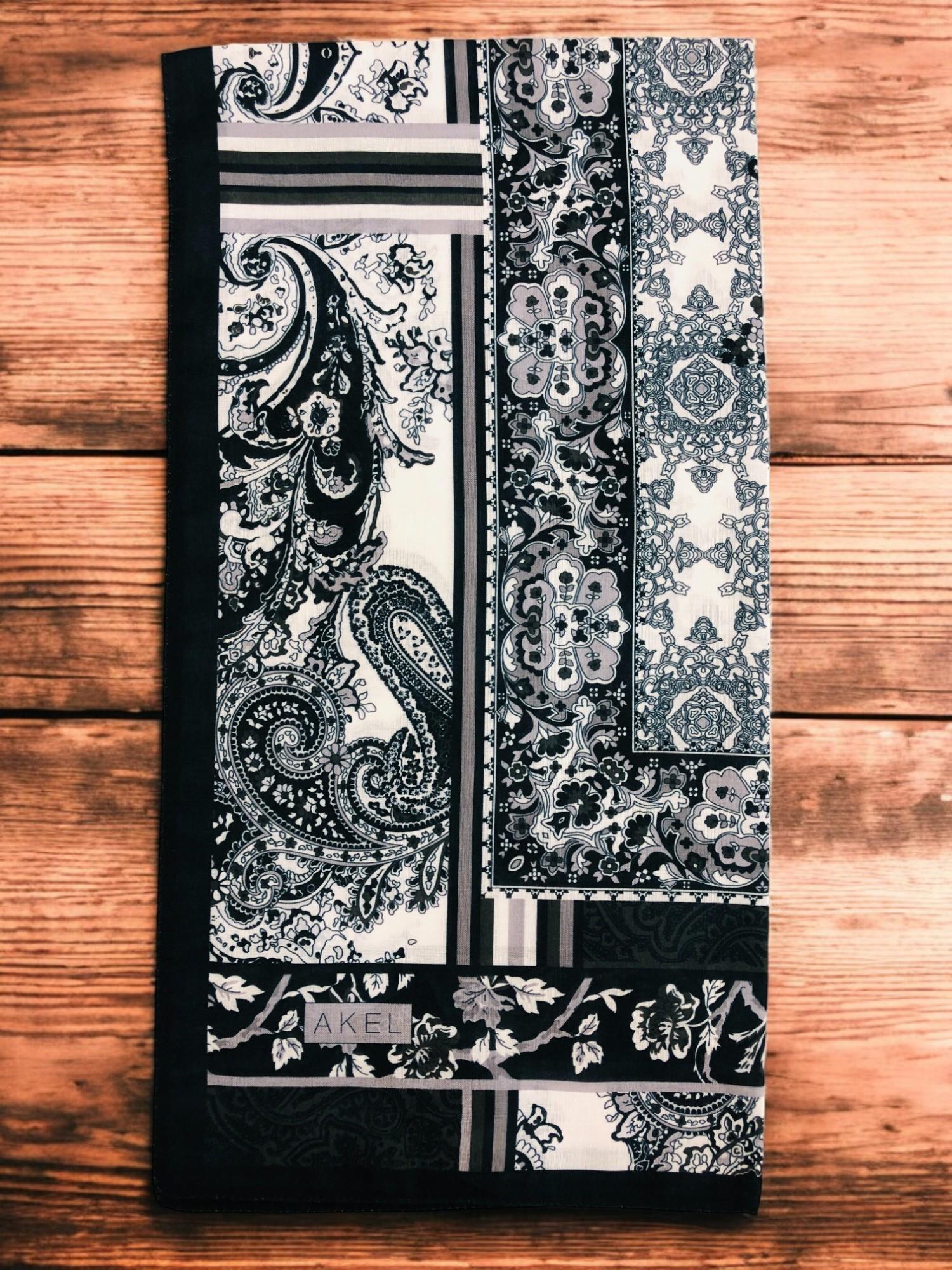 Digital Soft Etnik Pamuk Eşarp