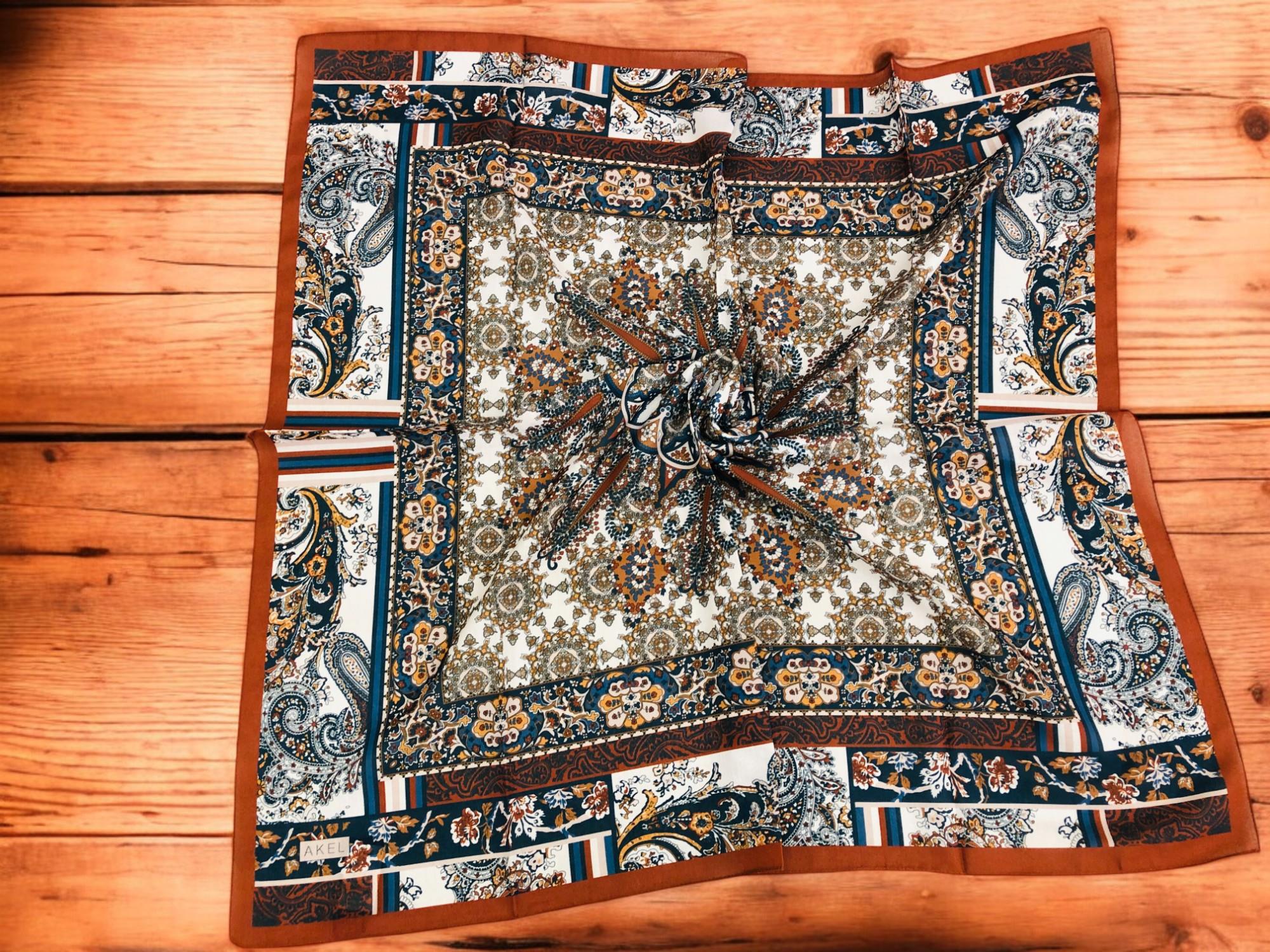 Digital Soft Etnik Pamuk Eşarp