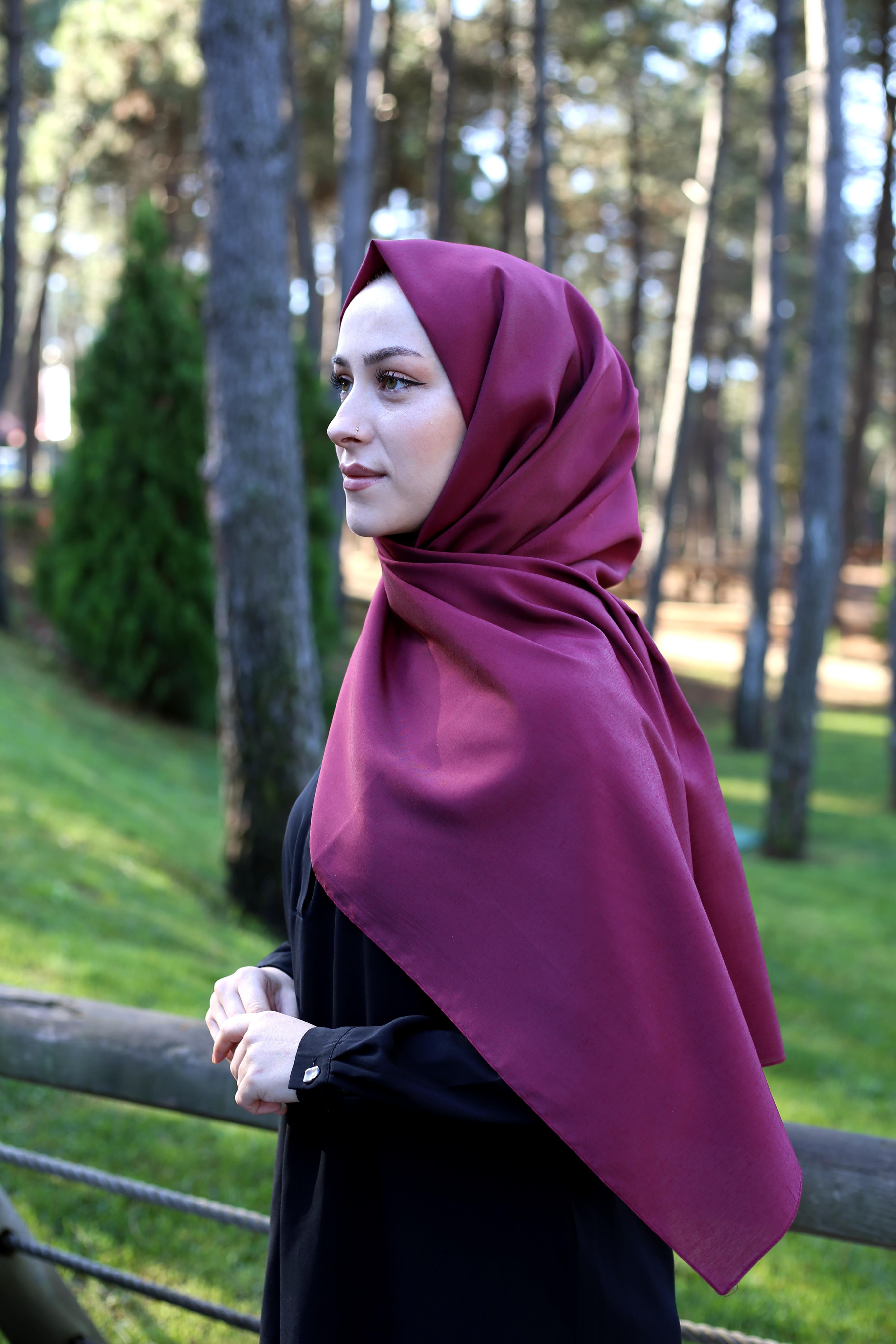 Düz Modal Polyester Şal 