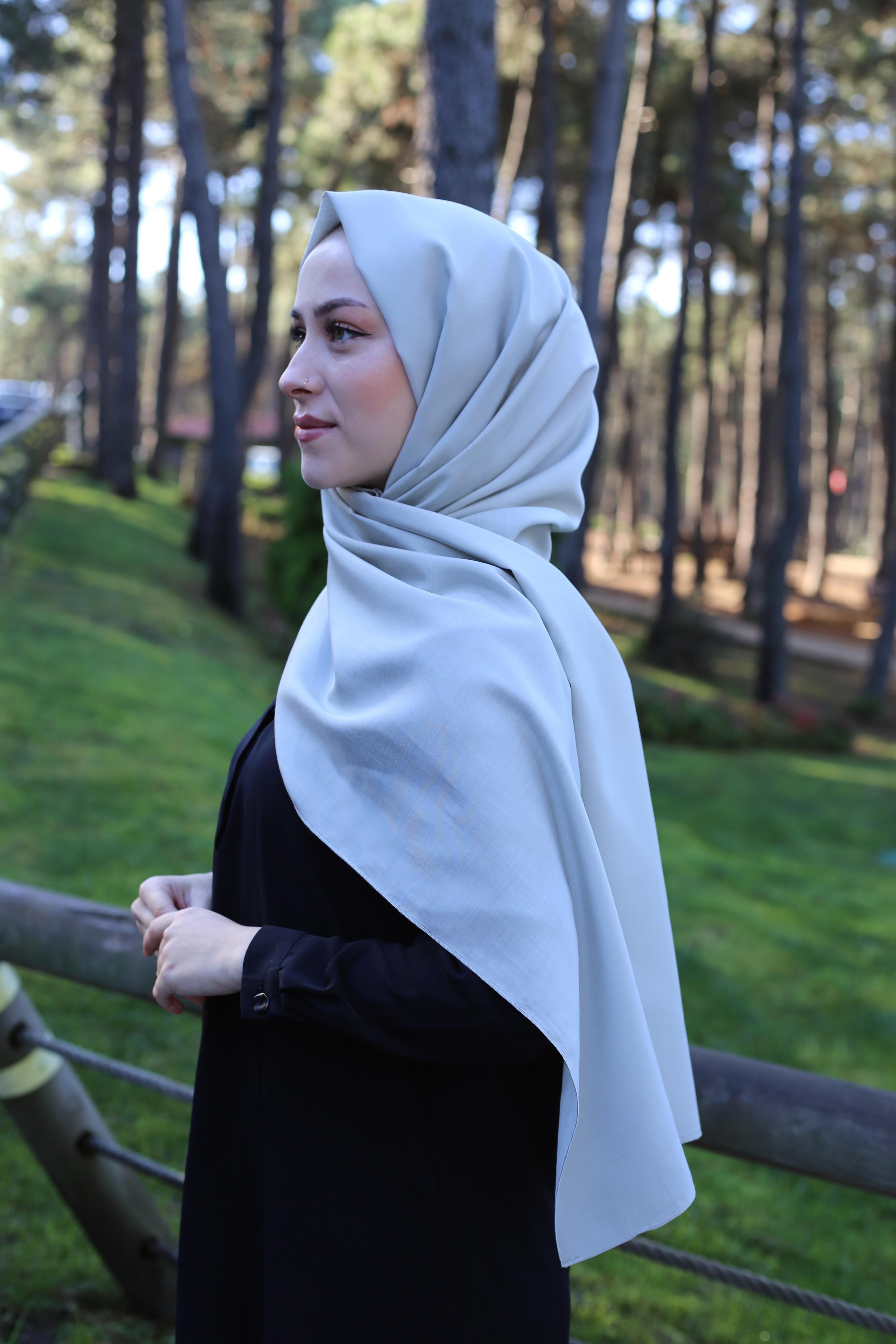 Düz Modal Polyester Şal 