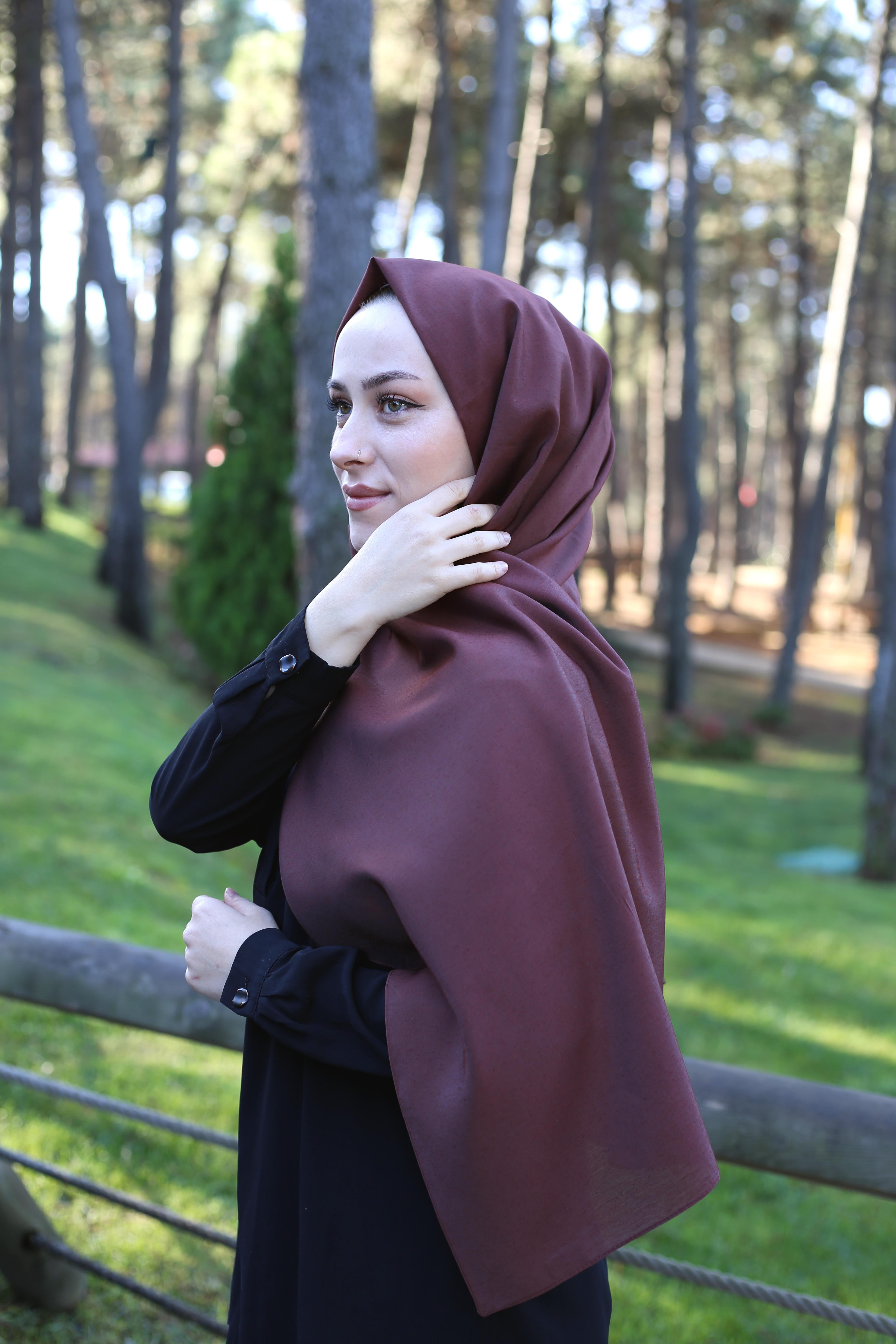 Düz Modal Polyester Şal 
