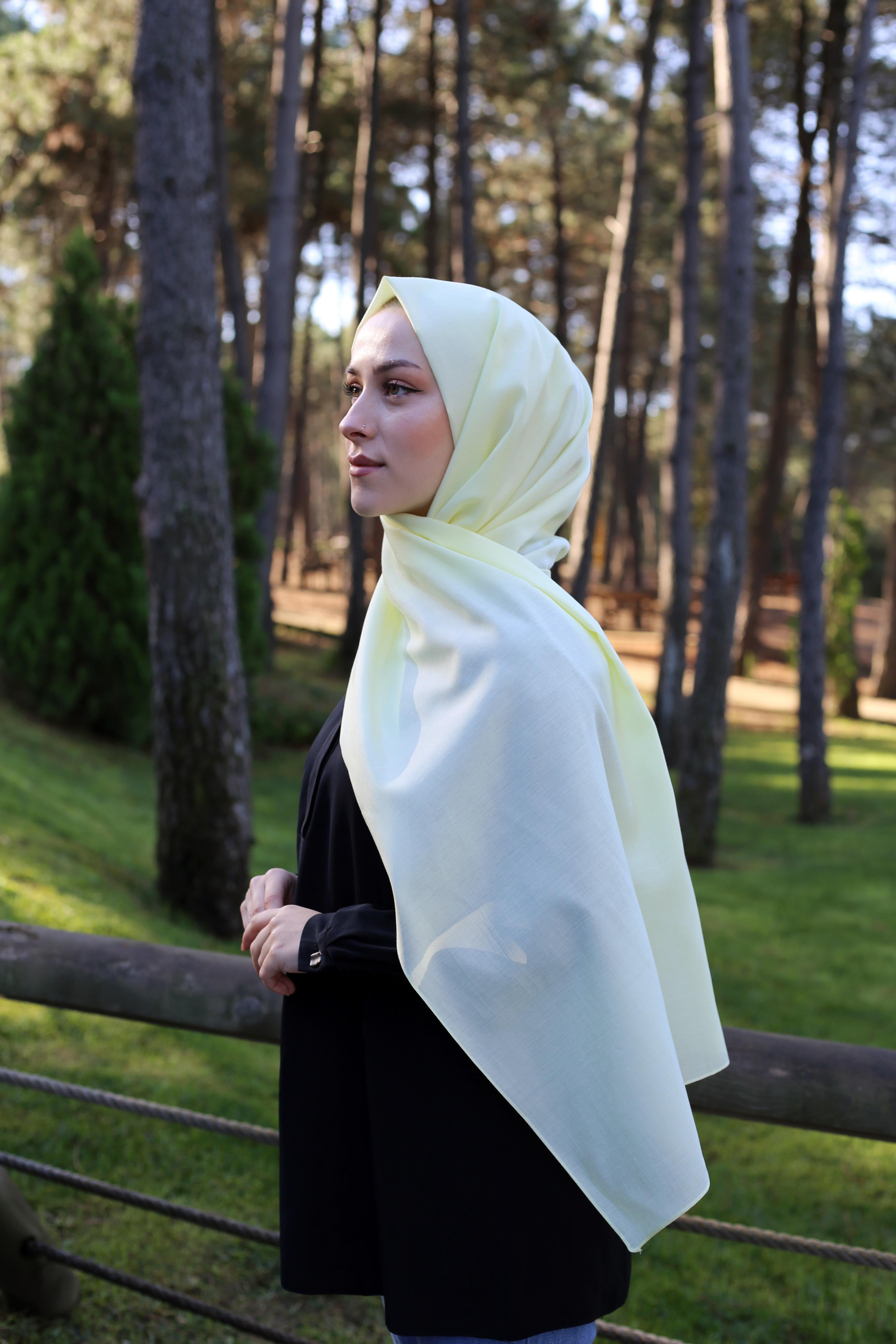 Düz Modal Polyester Şal 