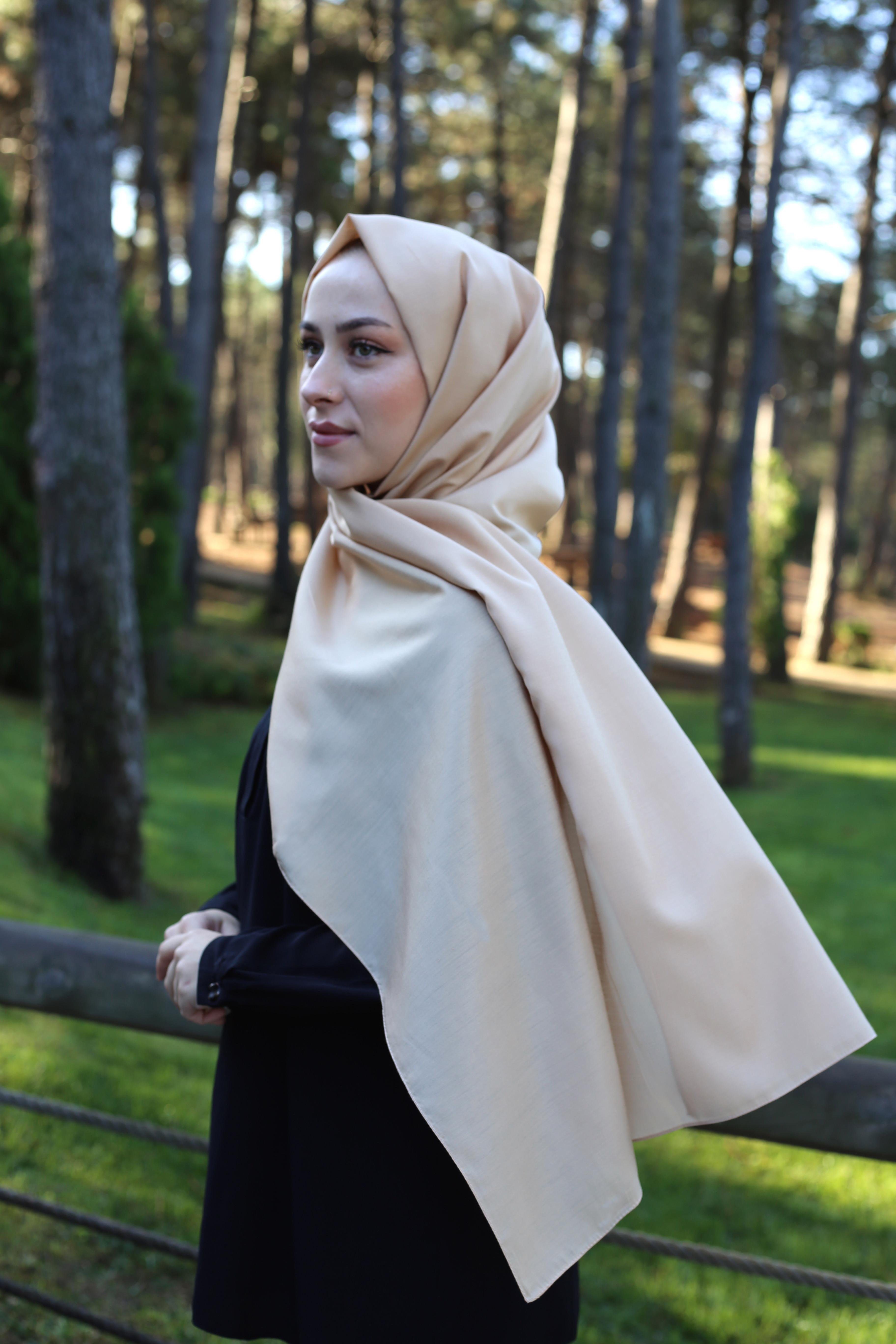 Düz Modal Polyester Şal 