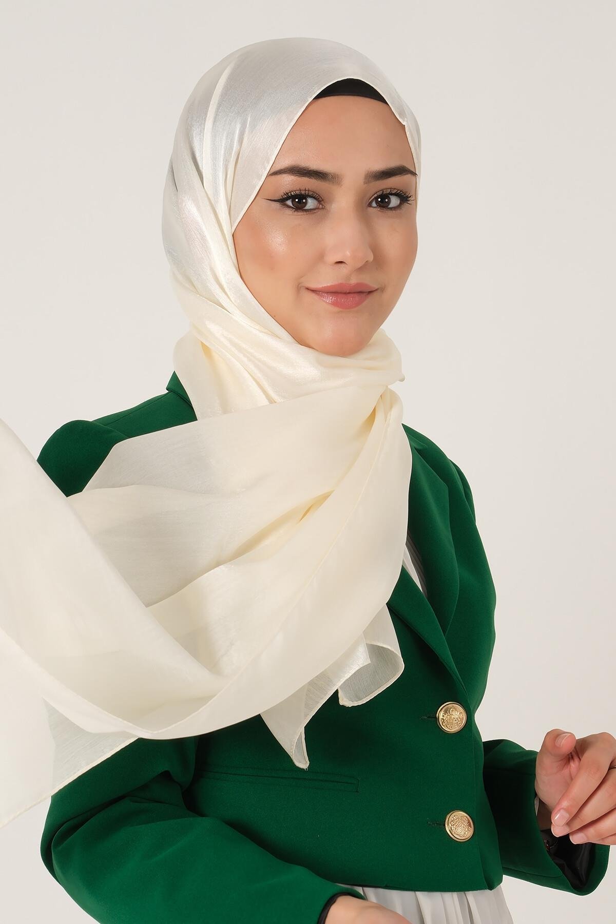 Harem Scarf İnci Krem Janjan Şal