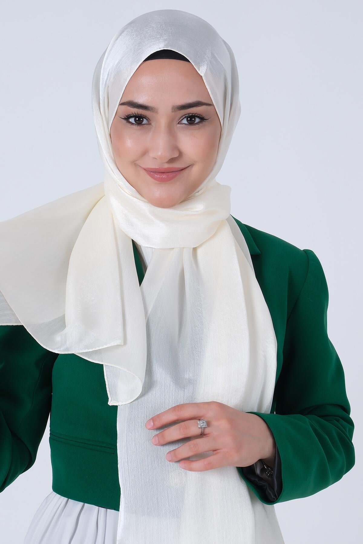 Harem Scarf İnci Krem Janjan Şal