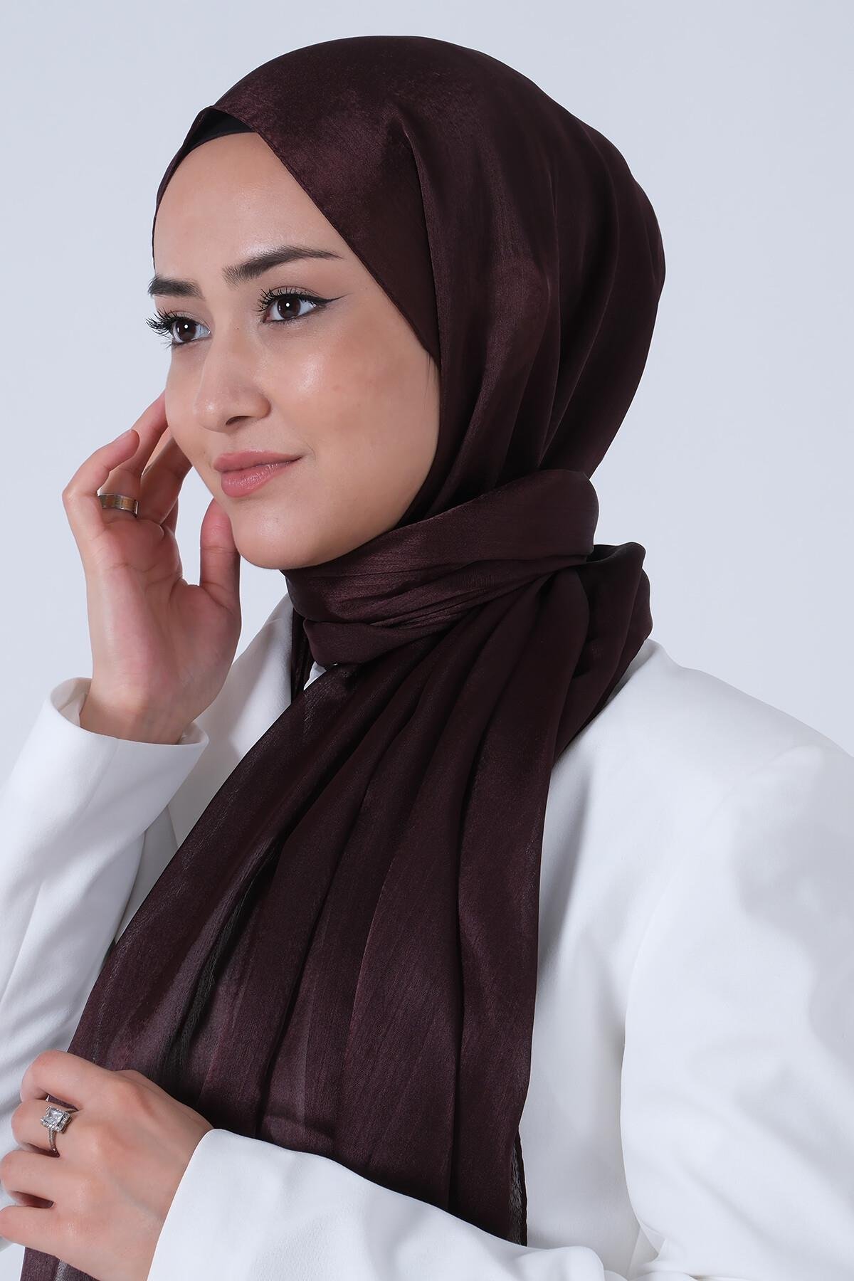 Harem Scarf Janjan Şal Acı Kahve