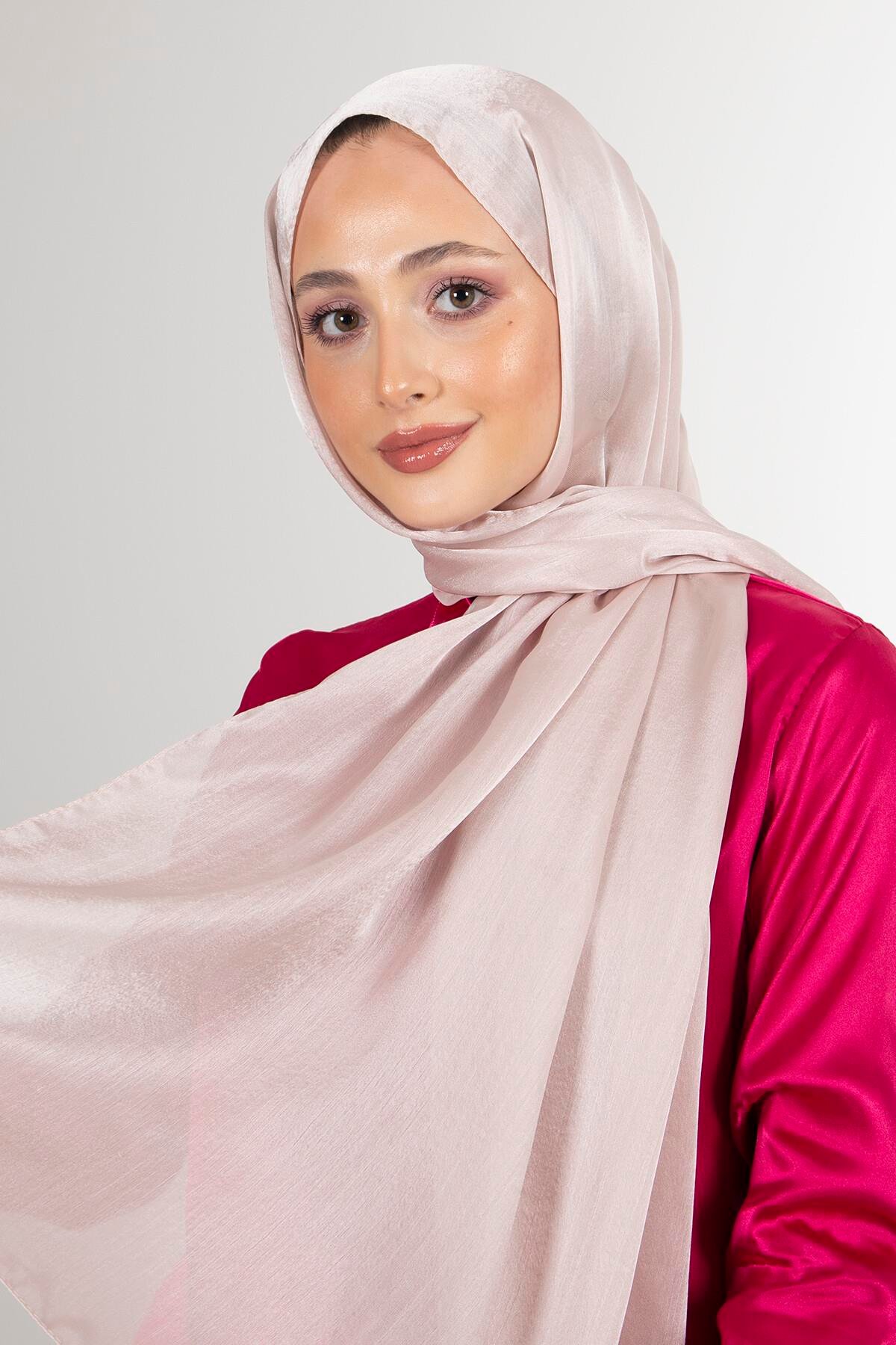 Harem Scarf Janjan Şal Açık Bej
