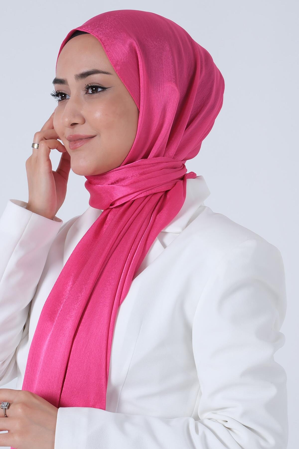 Harem Scarf Janjan Şal Açık Fuşya