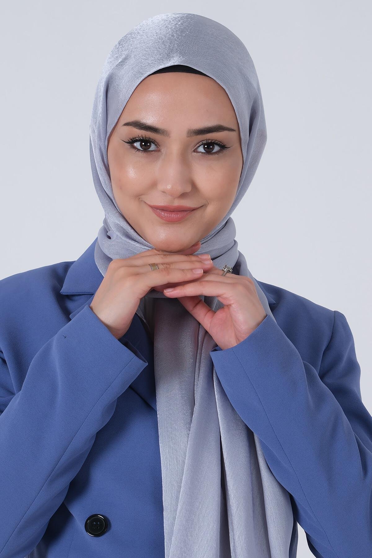 Harem Scarf Janjan Şal Açık Gri