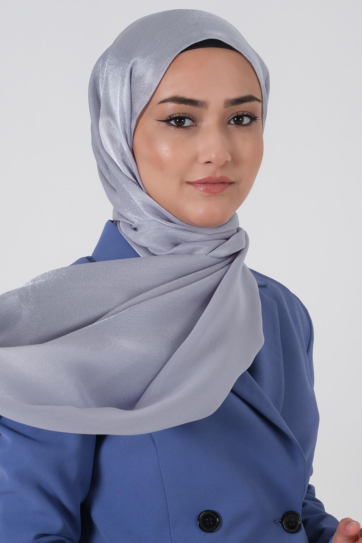 Harem Scarf Janjan Şal Açık Gri