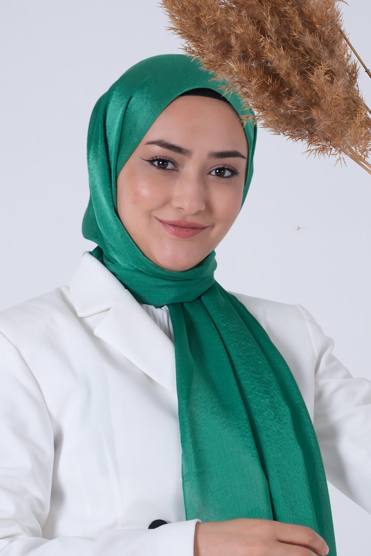 Harem Scarf Janjan Şal Çim Yeşili