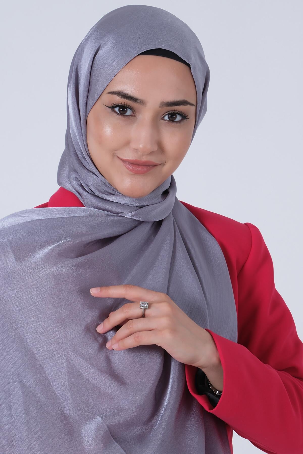 Harem Scarf Janjan Şal Gri