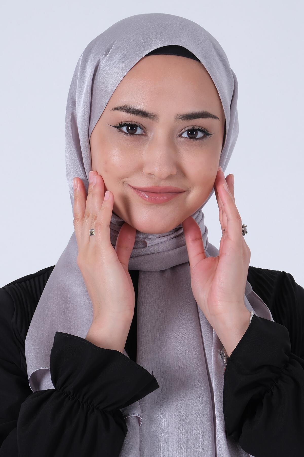 Harem Scarf Janjan Şal Gümüş