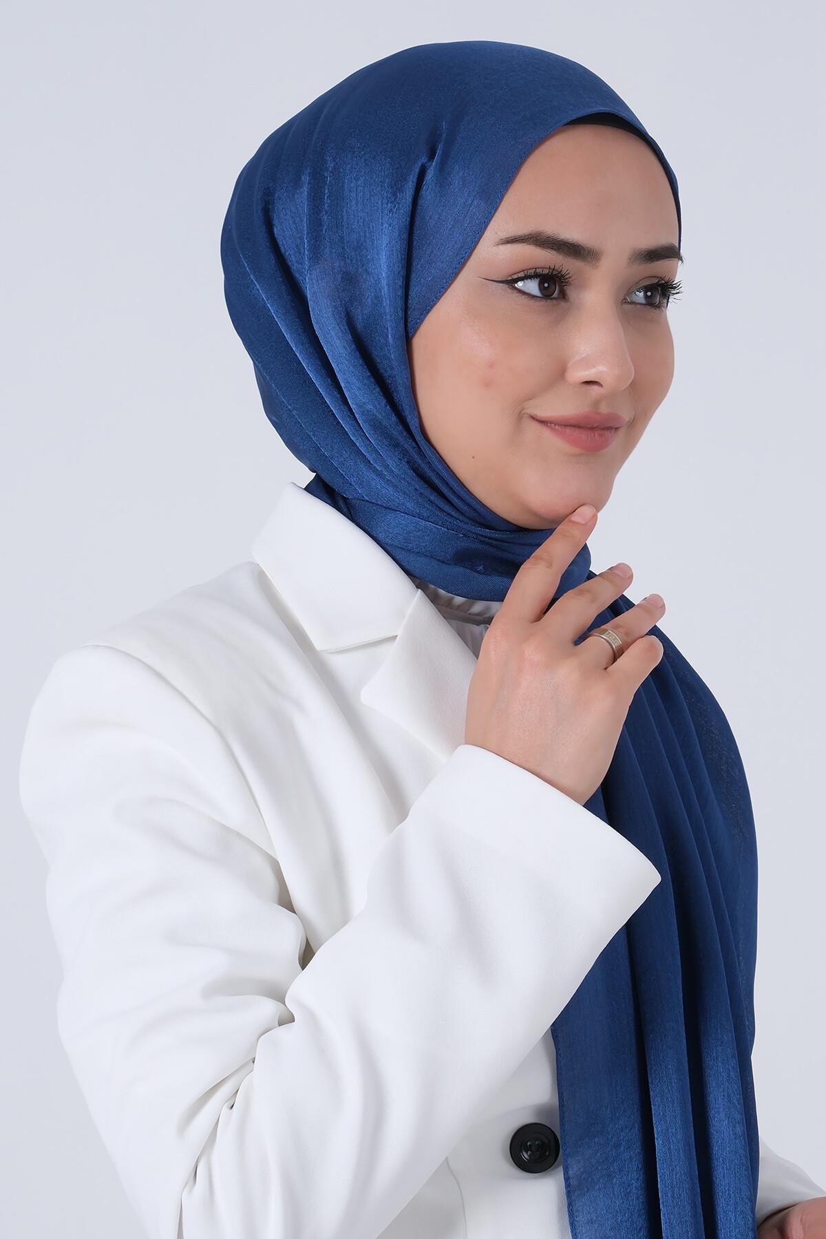 Harem Scarf Janjan Şal Koyu İndigo